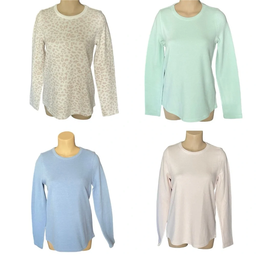 SONOMA Tops Long Sleeve Crew Neck Knit Lot of Four Size Medium